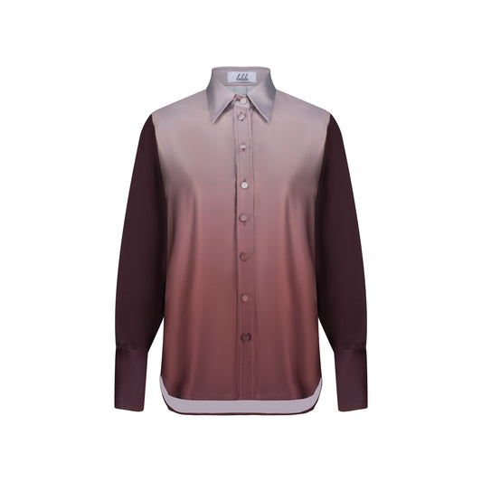 Ombré Satin Shirt