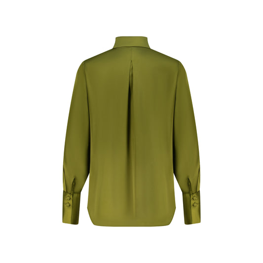 Cedar Green Satin Shirt