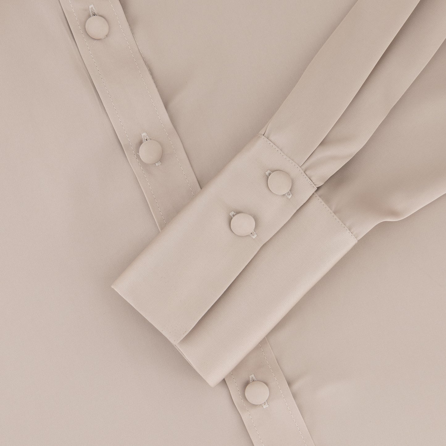 Gilded Beige Satin Shirt