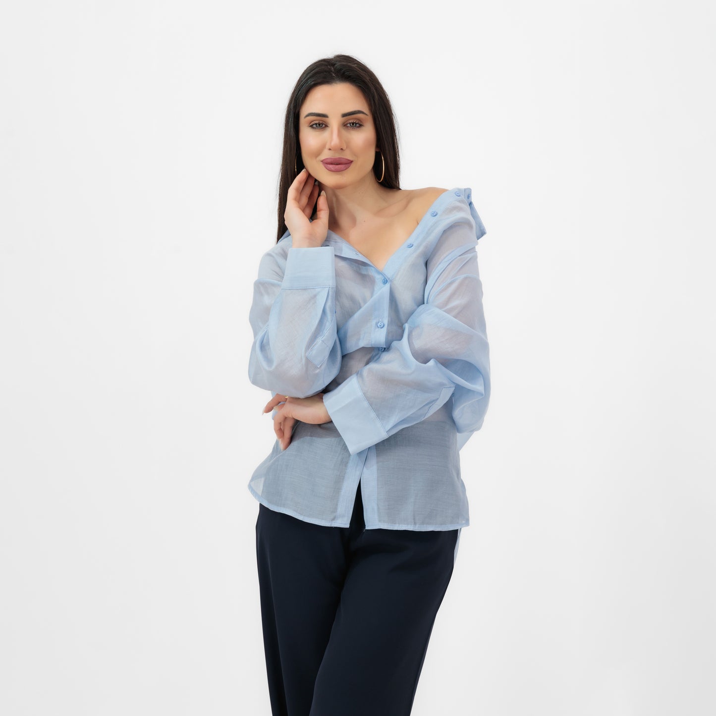 ELEGANT LIGHT OVERSIZED SHIRT