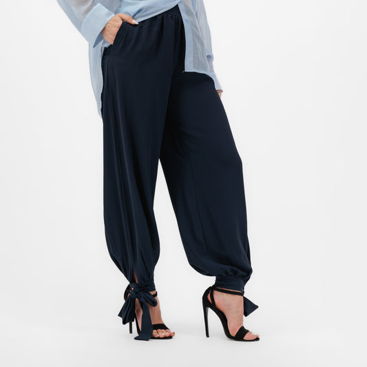 TROUSERS WITH MAXI BOW
