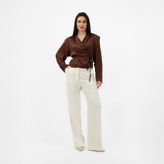 CHIC SATIN BLOUSE