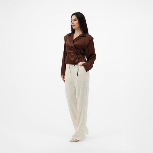 CHIC SATIN BLOUSE