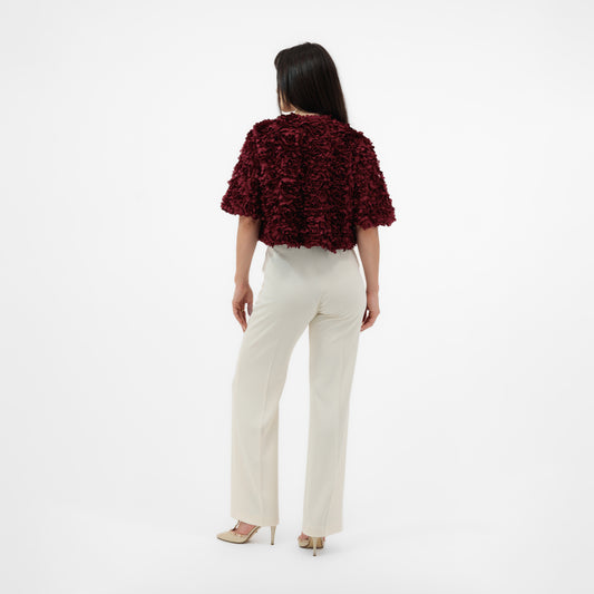 FLORAL TEXTURE STATEMENT JACKET