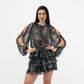 RUFFLED MINISKIRT