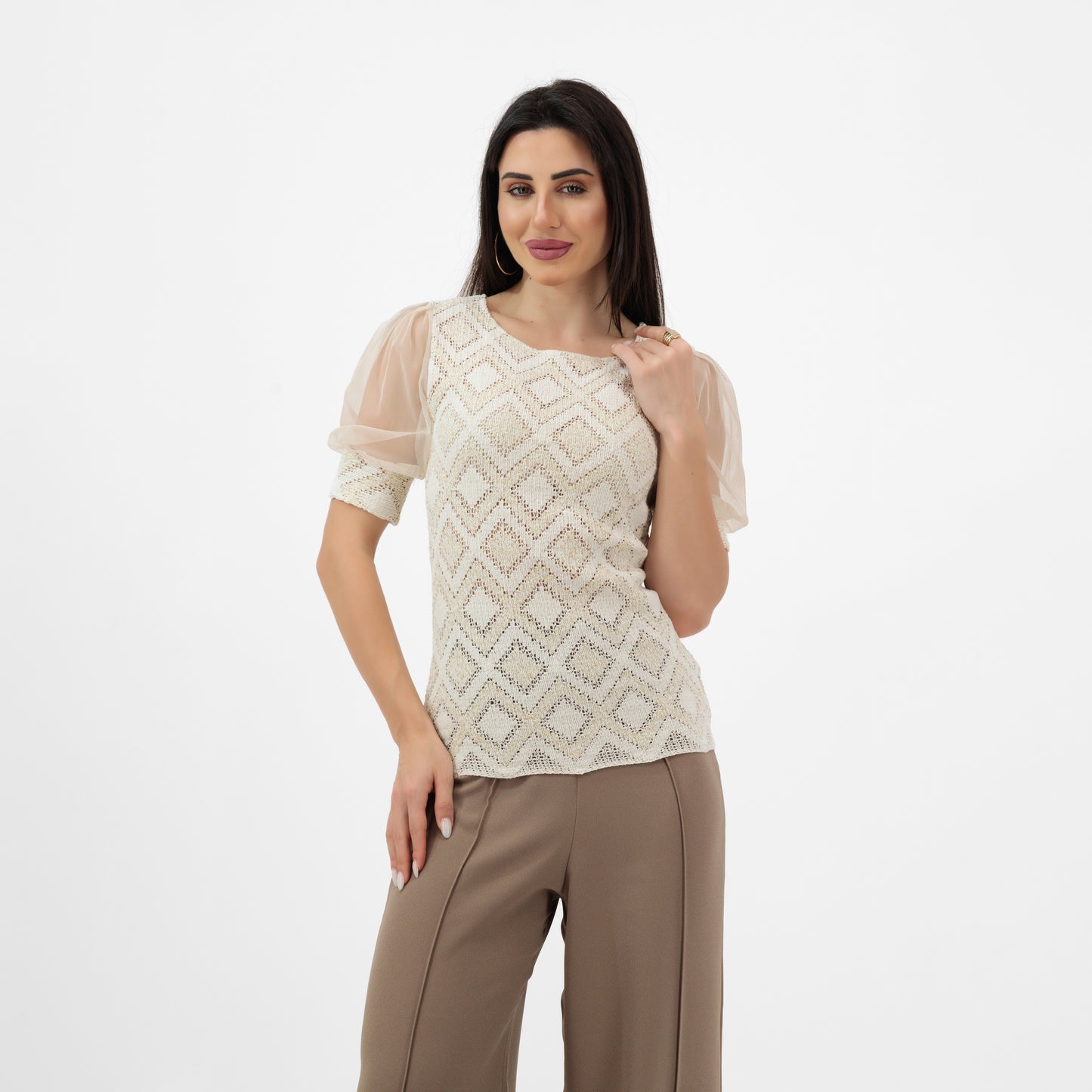 PATTERNED ELEGANCE BLOUSE